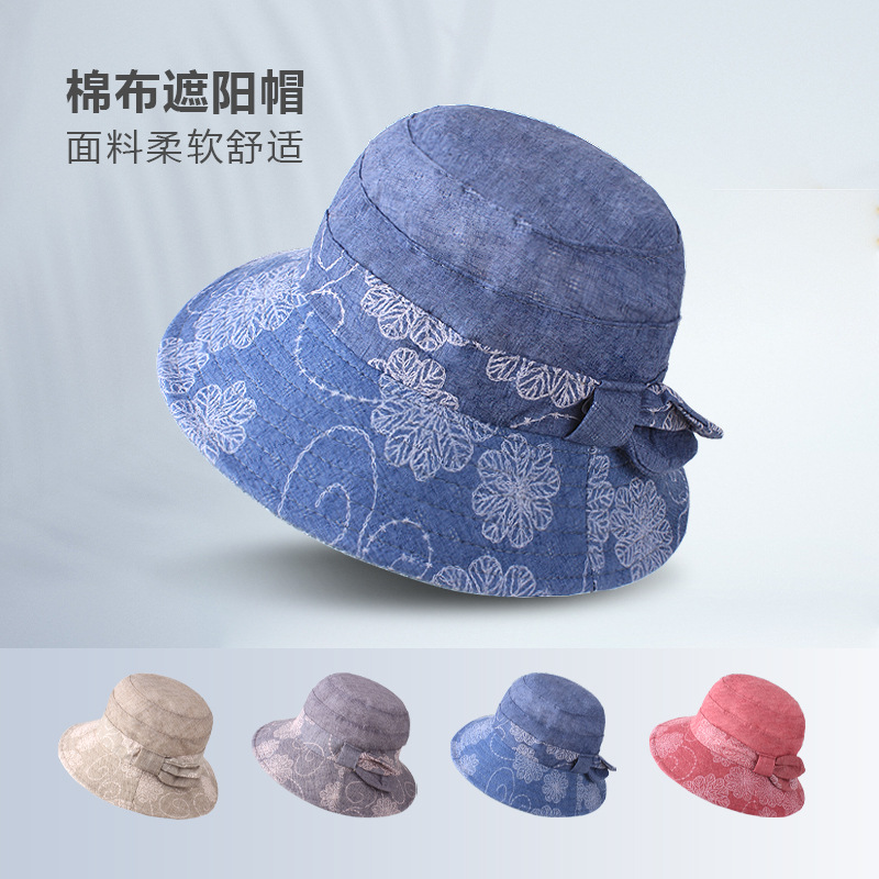 Spring and autumn large brim hat women's foldable cloth hat fashion…