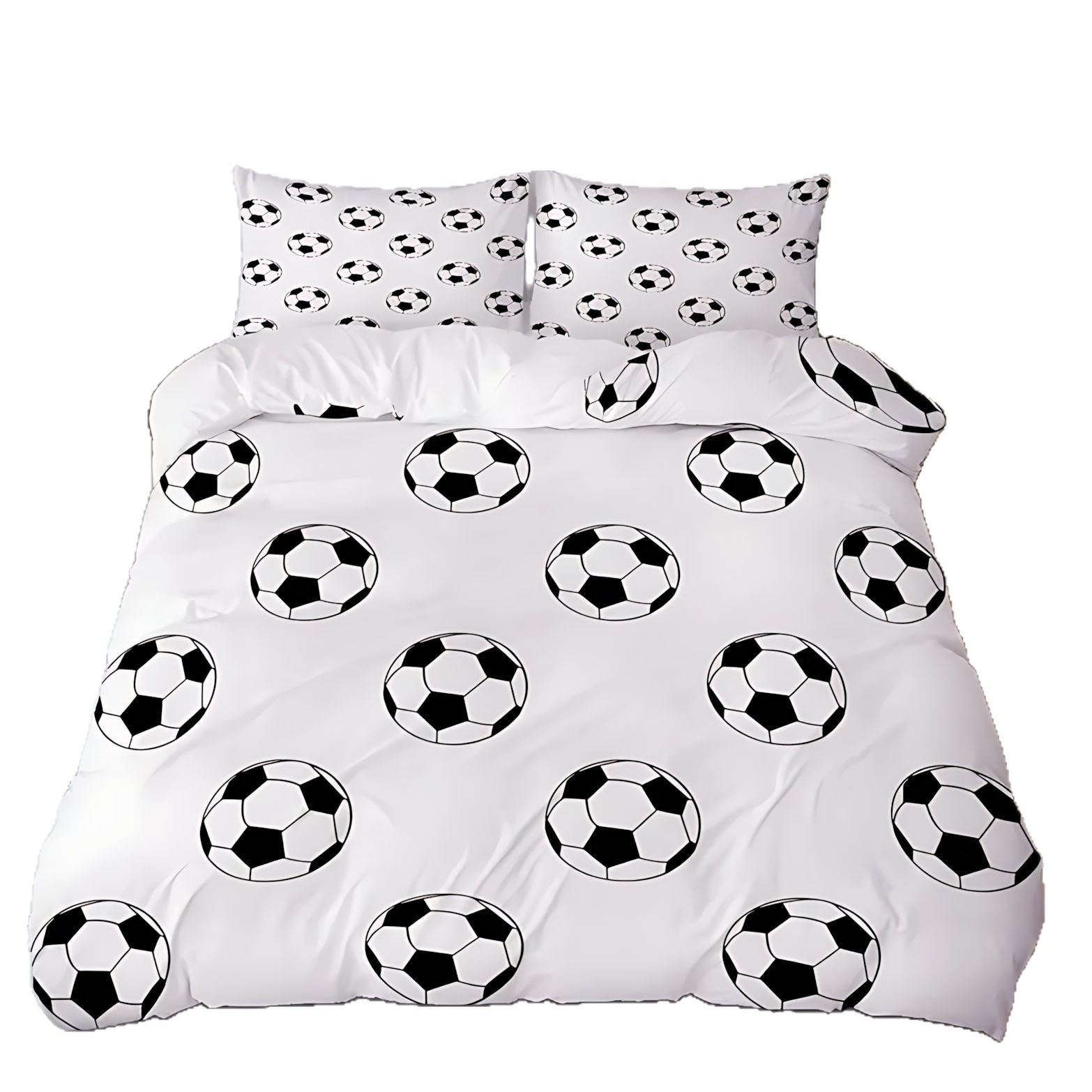 TEMU / JIT Sports League Patterns Football HD Digital Print Soft Comfortable Cover Kit de ropa de cama