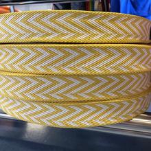 工厂直供涤纶网络提花织带撞色波西米亚肩带腰带书包带加厚3.8cm