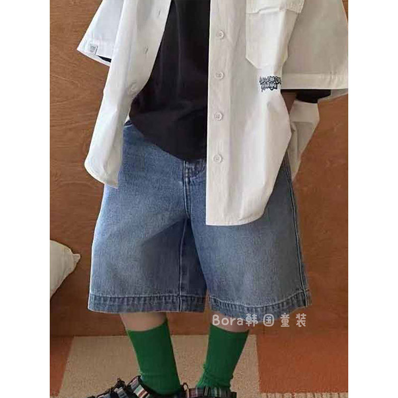夏服の年中クリアランス、子供、男の子、女の子向けの新しい高コスパのベビーパンツ（返品不可・交換不可・レビューなし）|undefined