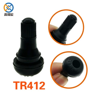 摩托车轮胎气门嘴TR412电动车轮胎气嘴 铝合金橡胶嘴内涵气门芯