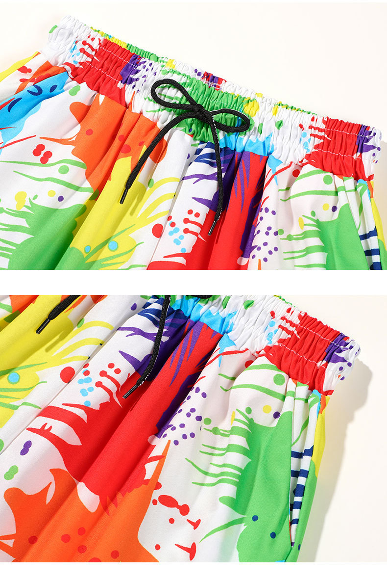 Men's Tropical Floral Shirt Hawaiian Beach Shirt Breathable Loose Fit Short Sleeve Shirt For Summer Vacation​_viptrois.com