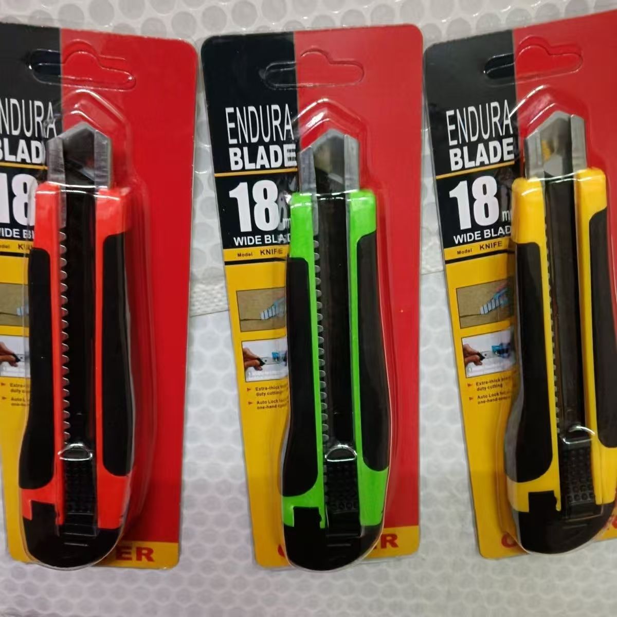 Abs engrosado cuchillo red 18mm cuchillo anti-deslizante cuchillo de papel pintado grande cuchillo de pintura