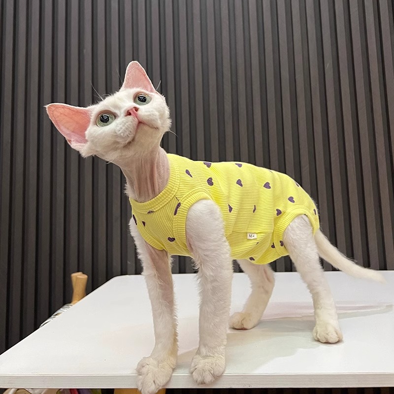 Zomerkleding voor sphynx katten elastisch vest voor naakte katten_voghion.com