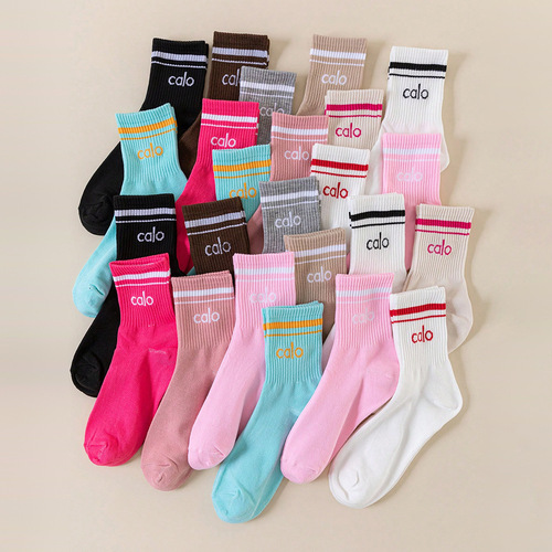Fashion Sports Socks Knee-High Socks Spring and Summer Style Unisex Long Socks Wearable Versatile Breathable Yoga Socks Wholesale