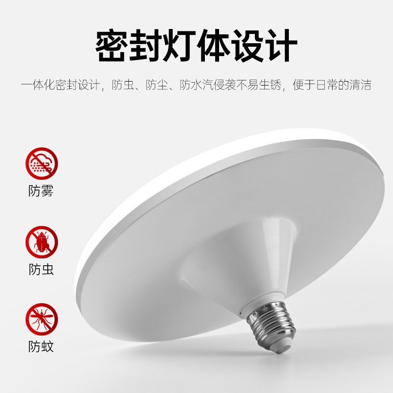 LED UFO lámpara de presión amplia personalizada e27 bombilla de tornillo de alta potencia ahorro de energía lámpara de lámpara de lámpara de iluminación doméstica UFO lámpara