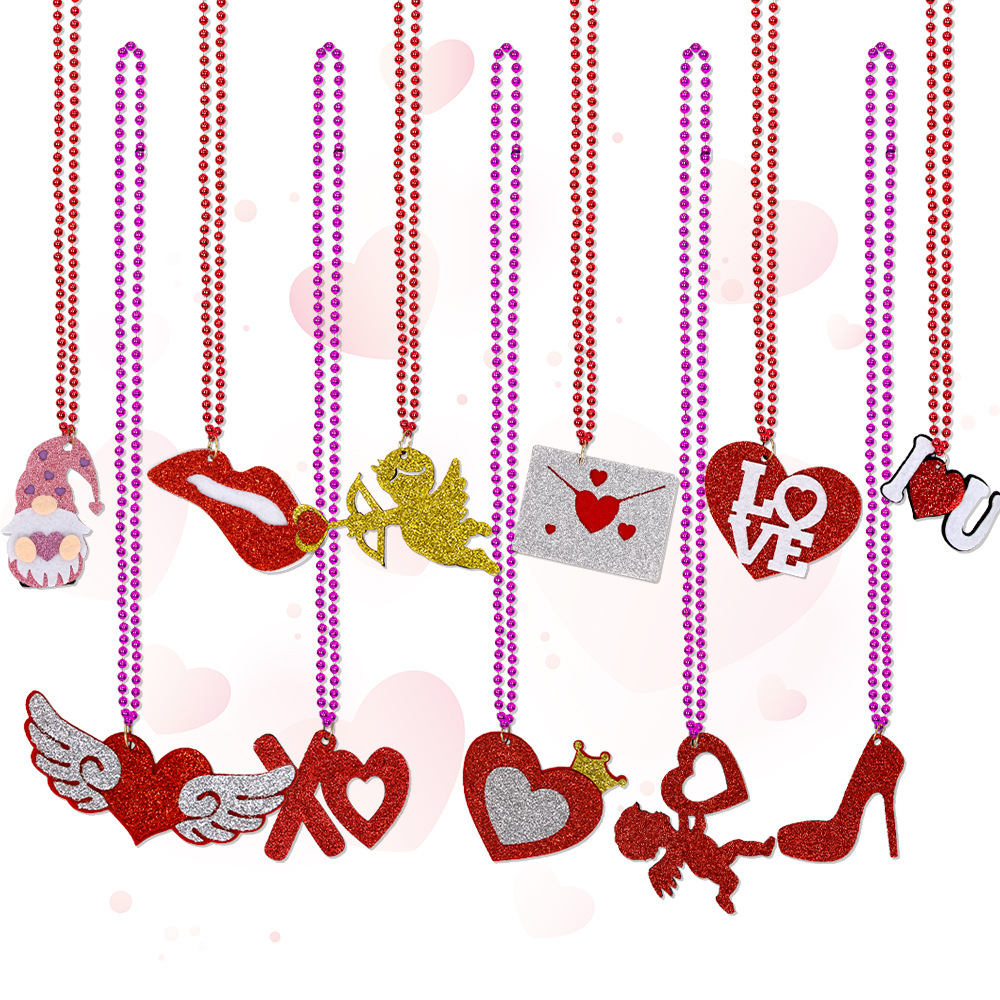 Valentine's Day Cute Heart Shape Plastic Party Date Festival Costume Props display picture 1
