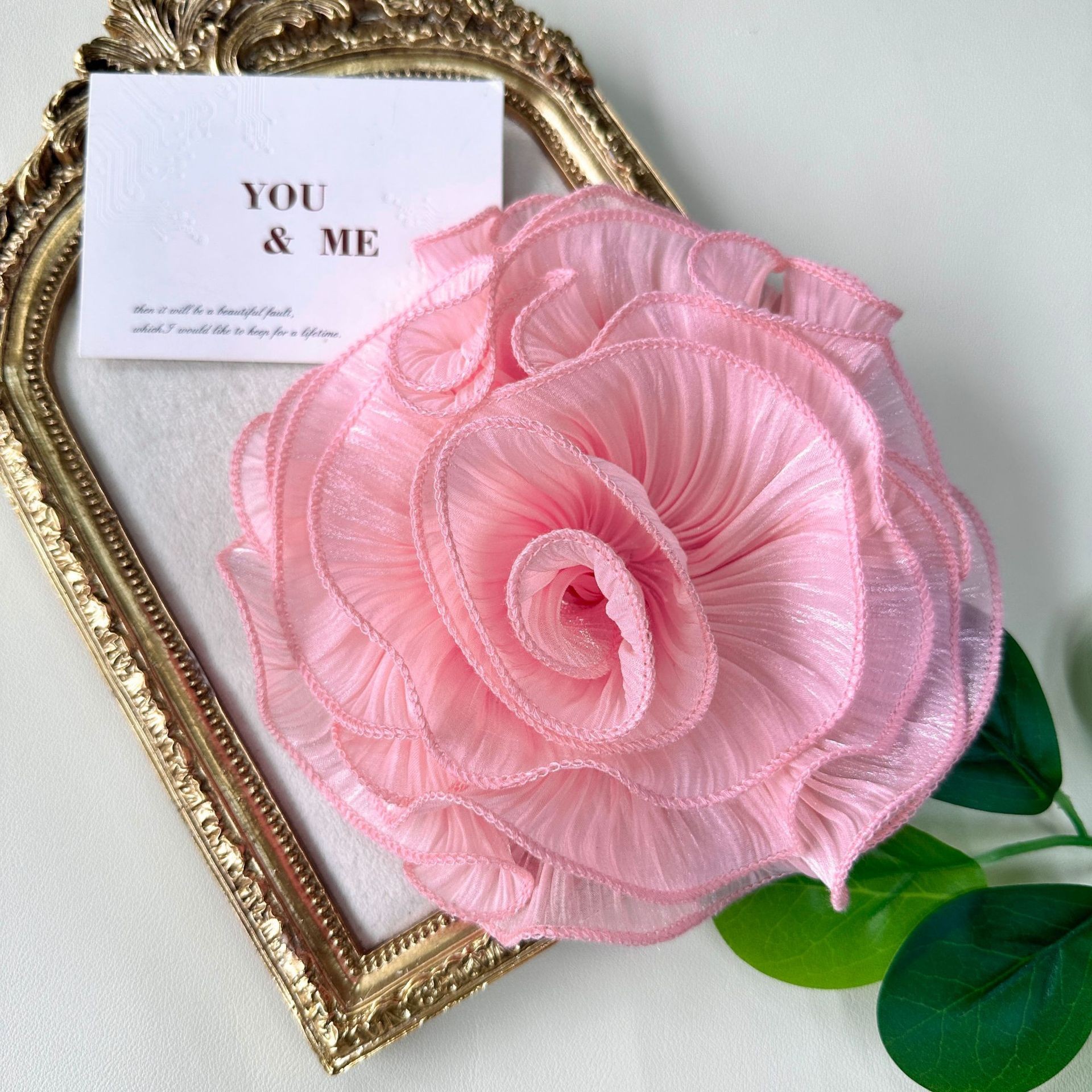 Nuevo tejido rosa ropa de vestir vestido de ropa infantil decoración anillo de cabello accesorios abrazadera de cabello