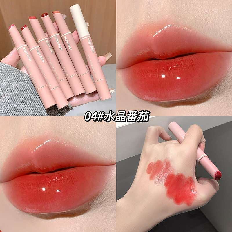 Gege Bear, agua suave y sólida, miel labial para el maquillaje, no es fácil de descolorar, nuevos productos de gel de labios.