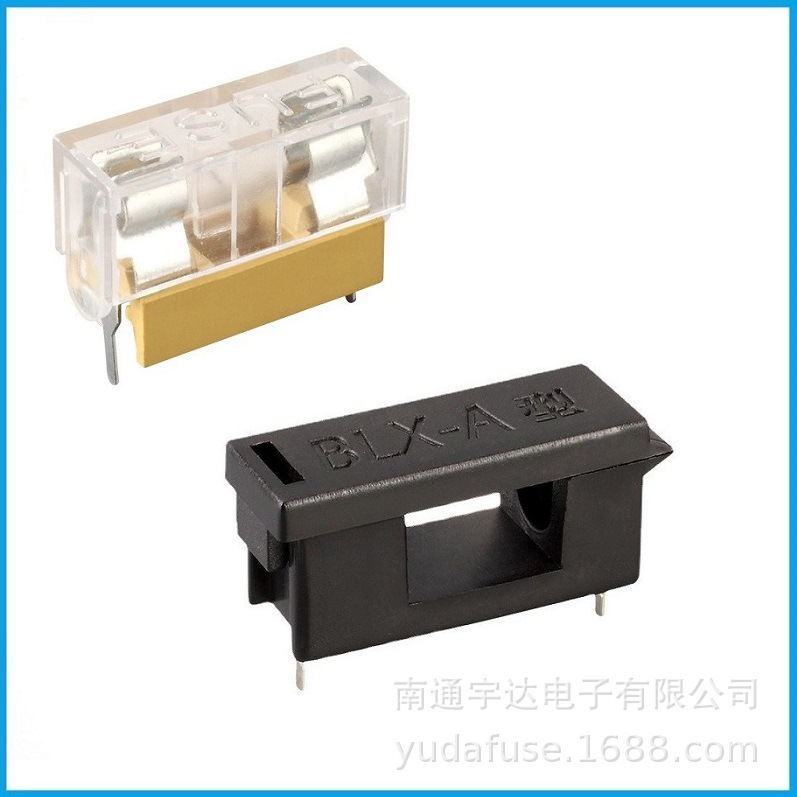 厂销BLX-A型保险丝座PCB板5*20保险丝支架 ，耐高温尼龙材料