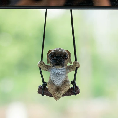 Car hanging, New car pendant car interior - light-plate-pug-pendant
