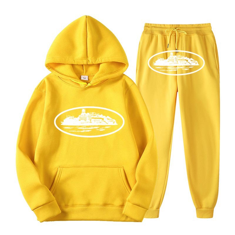 Europa y América Clint419 diablo prisión patrón de impresión de los hombres y las mujeres mismo suéter más traje de terciopelo al por mayor suelta nueva