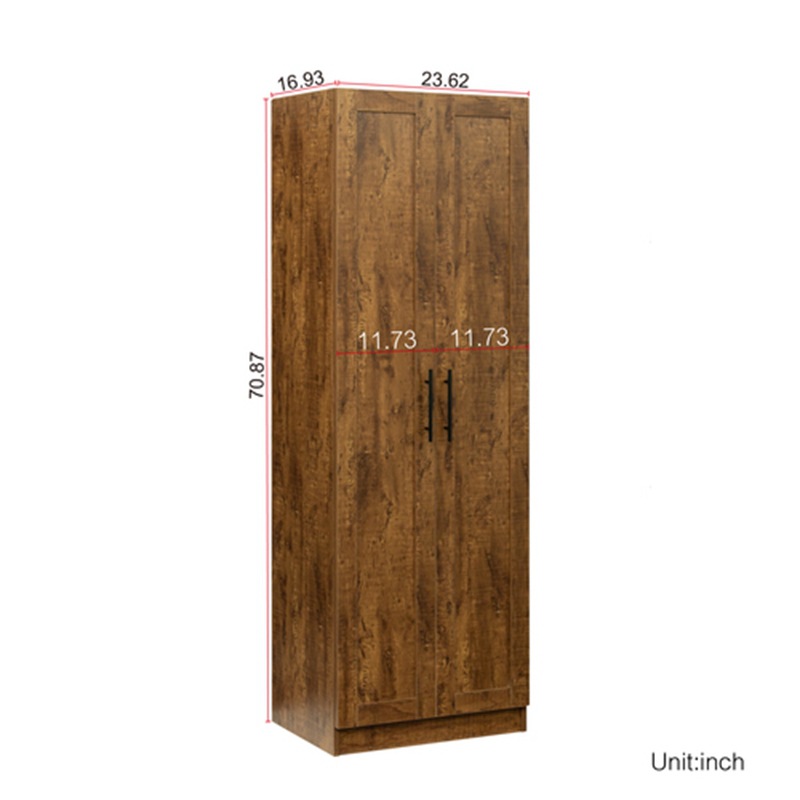 Armario hogar dormitorio moderno minimalista armario de almacenamiento de madera económico armario de madera simple gabinete para sala de alquiler image 6