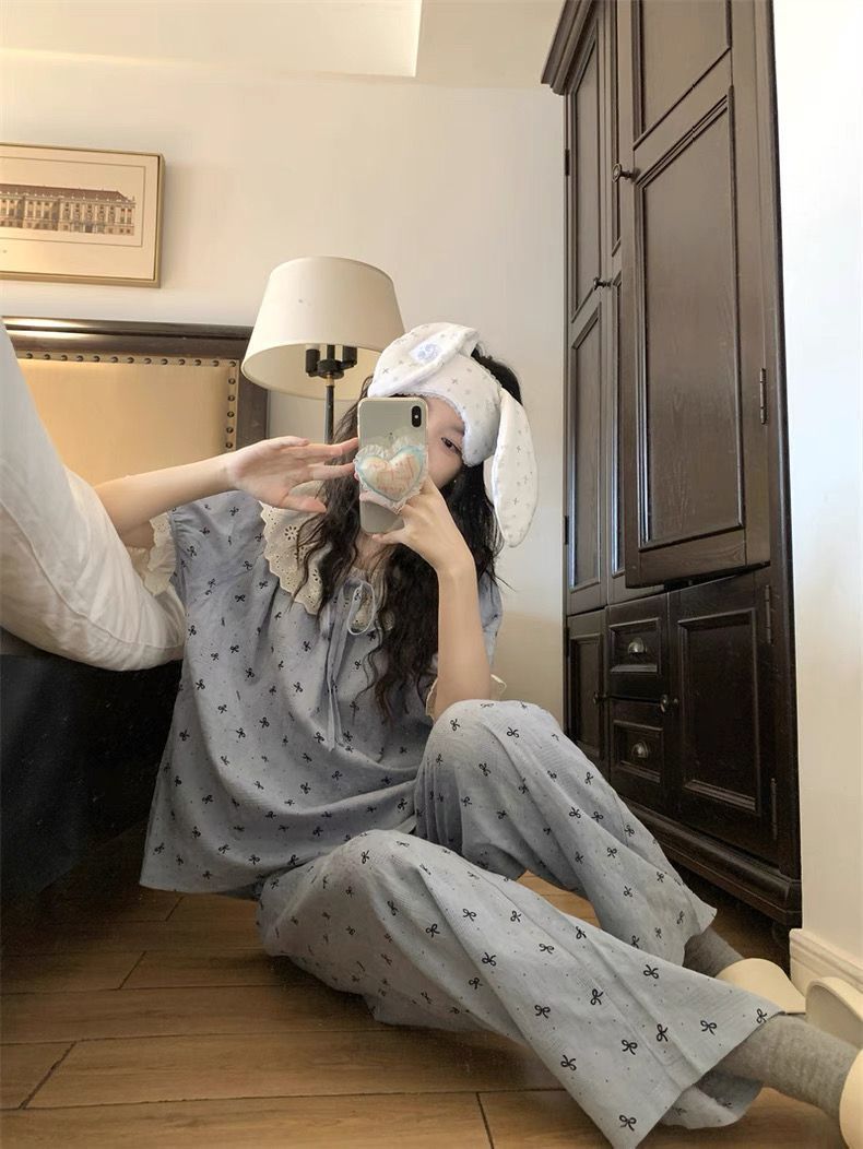 블루 클라우드 팬츠 슈트