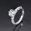 Elite wedding ring for beloved, classic jewelry, one carat, wholesale