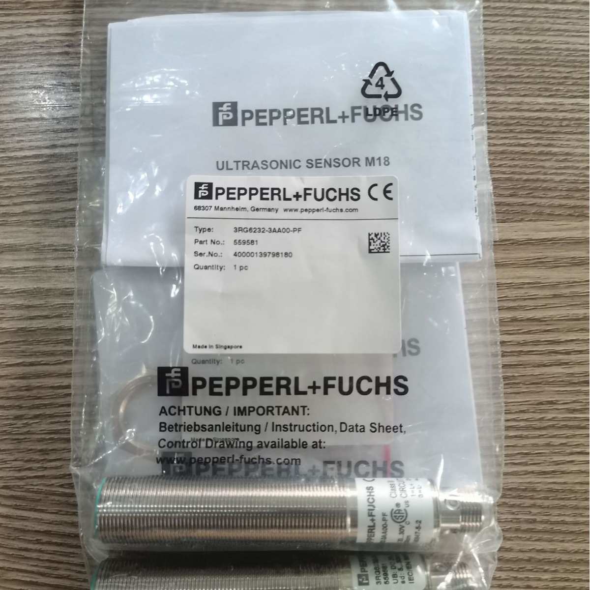 P+F倍加福 接近开关3RG6232-3AA00-PF原装正品