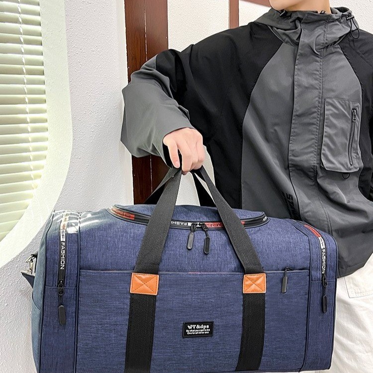 Handbag Stitching Casual Business Travel Printed Letter Travel Bag Large Capacity Outing Fitness Storage Bag