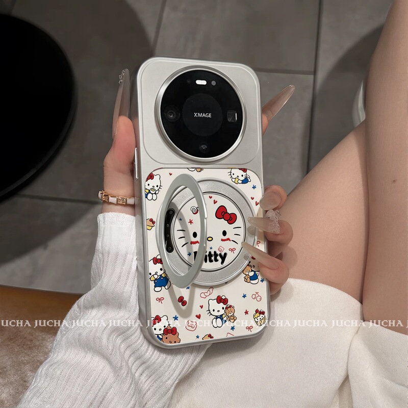 Suitable for Huawei Mate 80 Pro phone case, high aesthetic appeal, cute HUAWEI Mate 70, shockproof, soft and adorable, red-faced cat