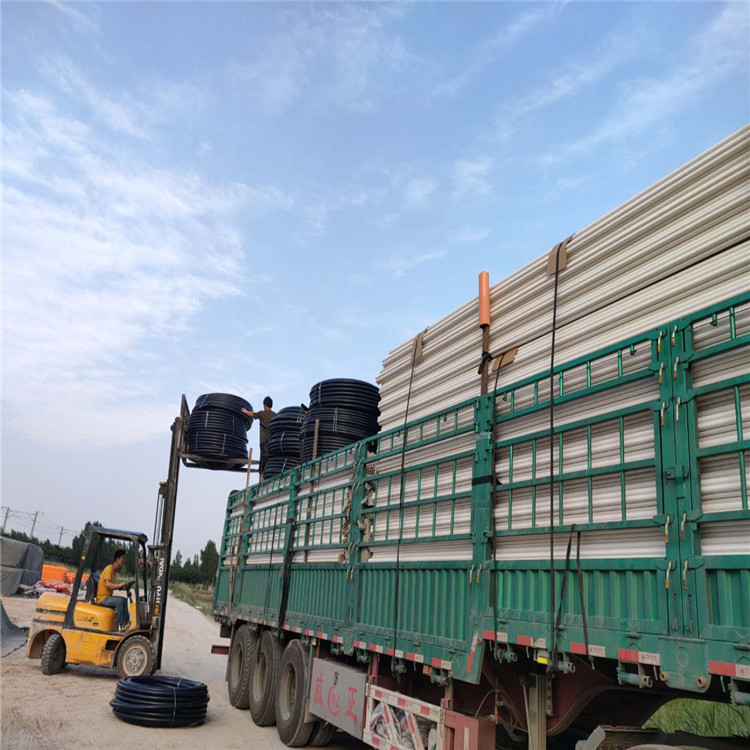 白色105hdpe五孔七孔梅花穿线塑料地埋管现货