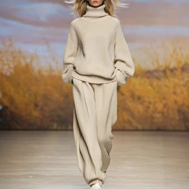 时尚休闲套装;连衣裙;女式T恤