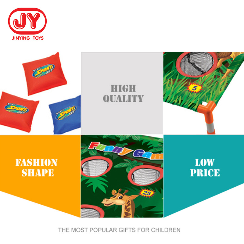 Kindergarten divertido juego de deportes bolsa de arena de entrenamiento de lanzamiento de bolsa de arena juego de tablero