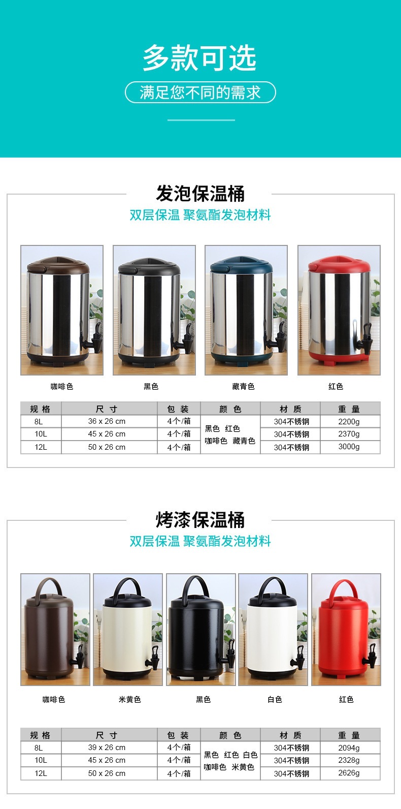 双层不锈钢奶茶桶加厚详情图04