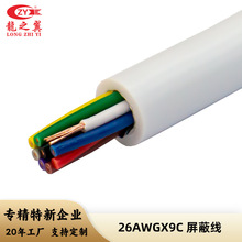 龍之工廠直供RVVP鋁箔屏蔽線軟護套電纜線 9芯銅芯工業控制信號線