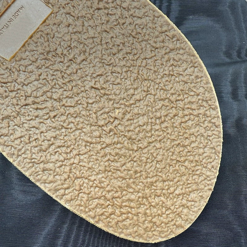 Summer universal slippers with velcro, genuine leather