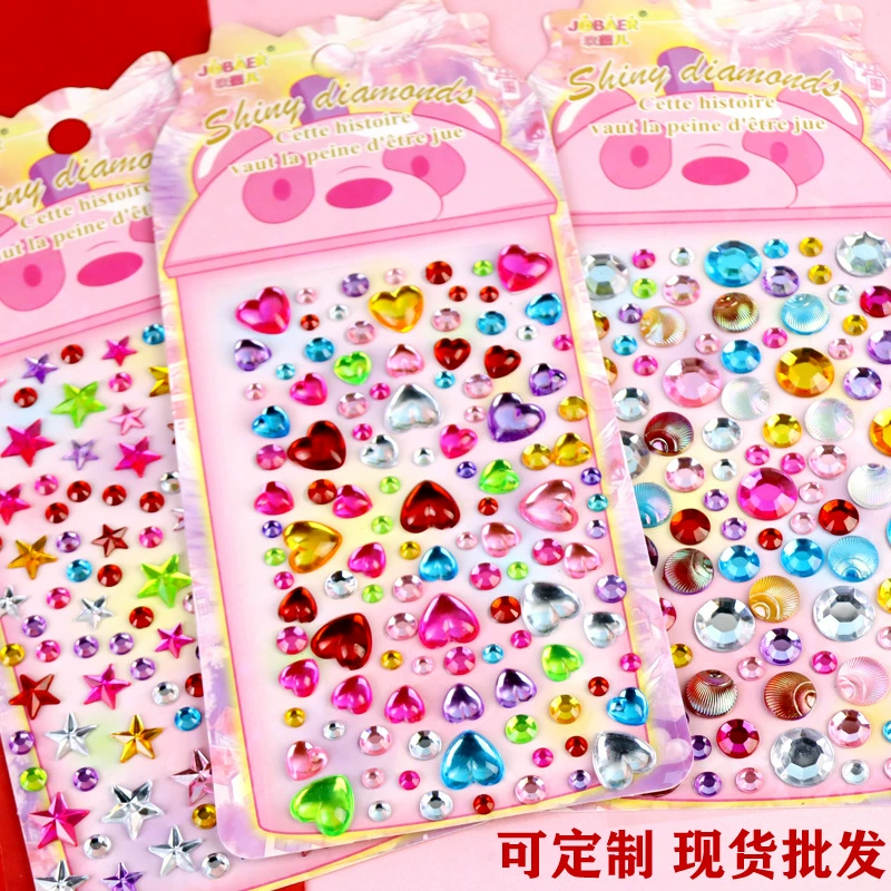 Новый мобильный телефон декоративные хрустальные наклейки Любовь Круглый драгоценный камень звезда цветок сливы наклейки автомобиль алмазные наклейки Звездный бриллиант