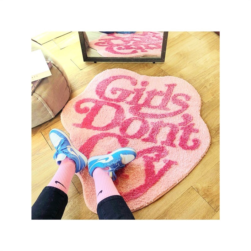 인터넷 연예인 침실 침대 옆 포즈 트렌디 카펫 소녀는 울지 않습니다 두꺼운 침실 거실 미끄럼 방지 기계 세탁 가능한 바닥 매트