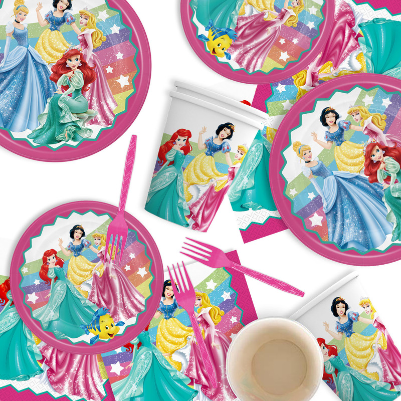 Trinity in stock princess party Rainbow seven Princess Series theme party supplies Girl theme suit Trinity in stock princess party Rainbow seven Princess Series theme party supplies Girl theme suit