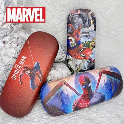 Spider-Man Glasses Case for Children, Marvel Cartoon Glasses Storage Box, Anti-Drop, Anti-Pressure, High Aesthetic Value