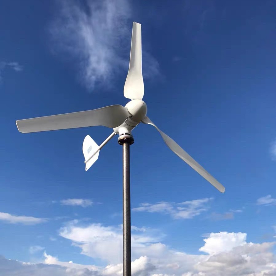 1000W1500W家用小型车载风力发电机组水平轴风电光电互补直立式机