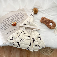 婴儿冬季衣服北欧风男女童精灵帽羽绒服男女宝宝冬季新款羽绒外套