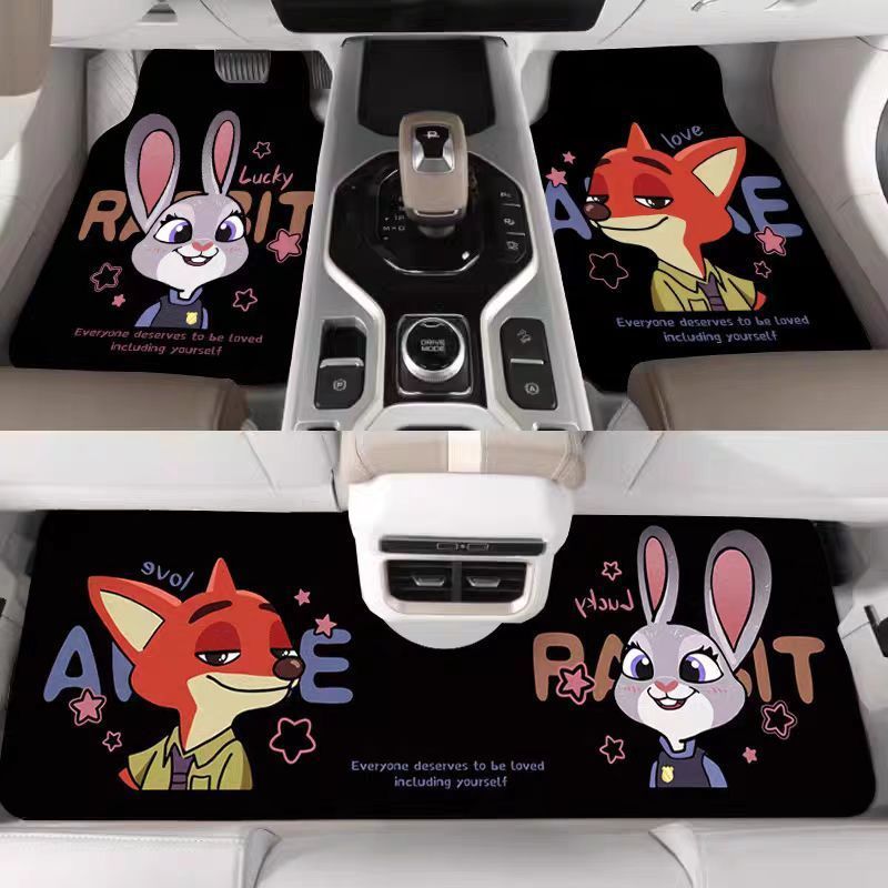 Cross-Border Hot-Selling Universal Car Floor Mats, Cuttable, Dirt-Resistant, Non-Slip, Easy to Clean, Dirt-Scraping Mats, Dropshipping