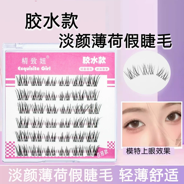 Mint glue, tweezers