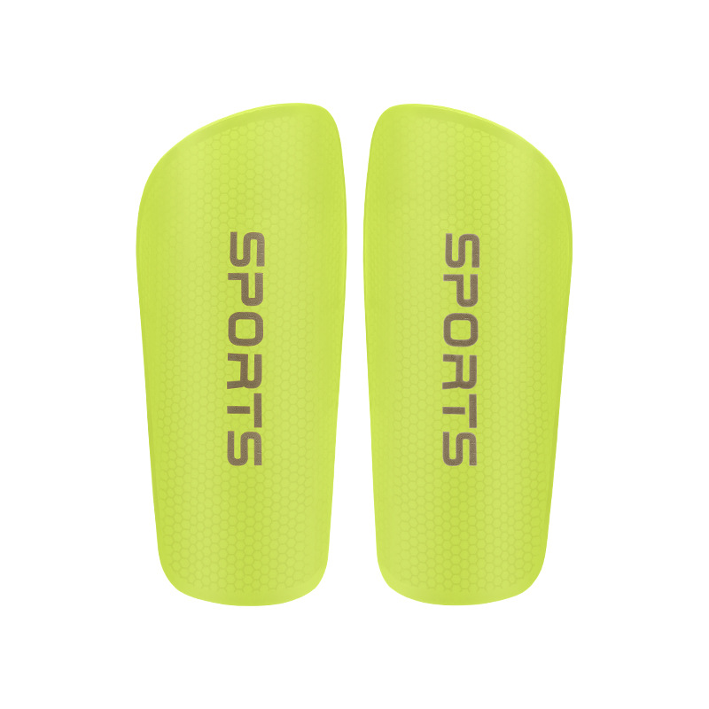 Protector de pierna de fútbol de panal transfronterizo, inserto fijo engrosado, transpirable, inserto de rodilla para correr, espinillas para hombres