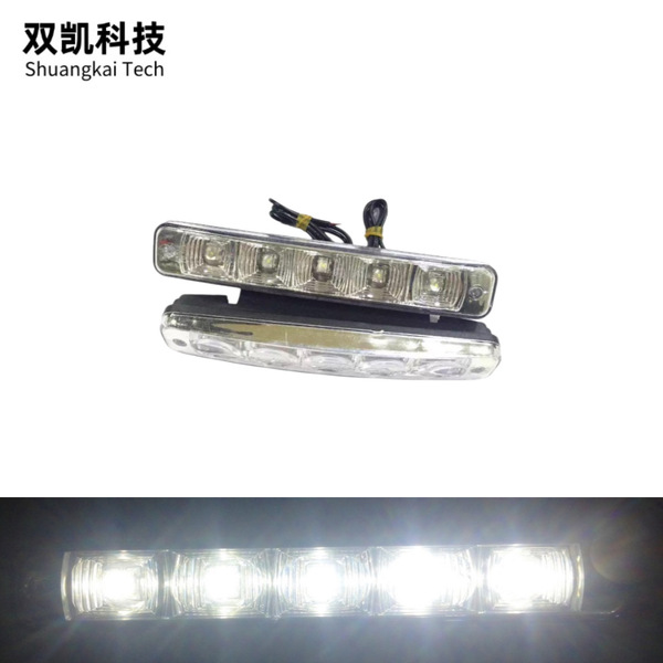 汽车D03白光日间行车灯 汽车D03日行灯  5LED日间行车灯