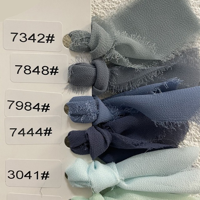 Rallado gasa deshilachado gasa decoración de la boda tarjeta de felicitación embalaje de la flor 4CMX5 yardas deshilachadas ramo de la cinta