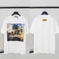 White bedroom oil painting graffiti print 50