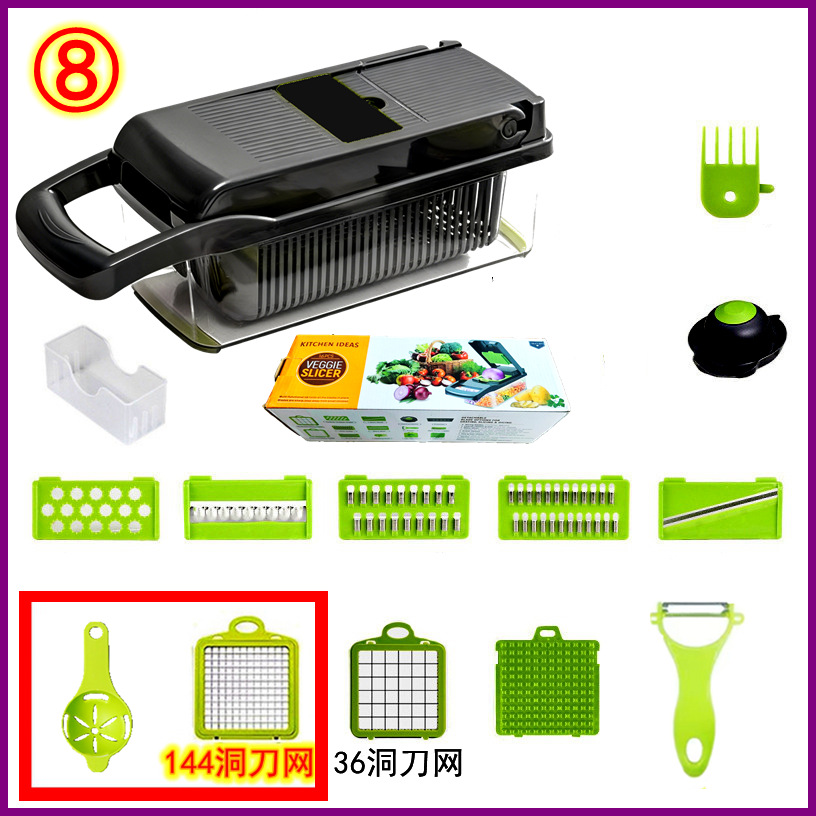 Cortador de verduras multifuncional cortador de verduras duradero ajo cebolla raspador de papas accesorios de cocina para el hogar