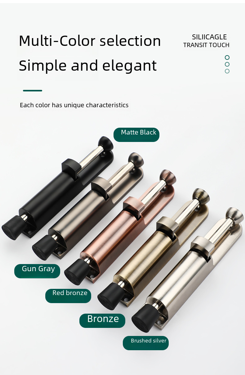 Foot door stop door locator brake door suction invisible anti-collision pedal door stop door touch stop door touch