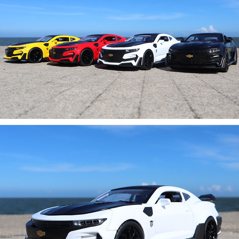 展示架恒腾大黄蜂跑车合金车模1：24科迈罗儿童仿真汽车模型玩具详情图15