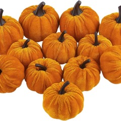 国境を越えたアマゾンはカボチャのハロウィーン感謝祭秋のベルベットカボチャの植毛カボチャの道具をシミュレートした