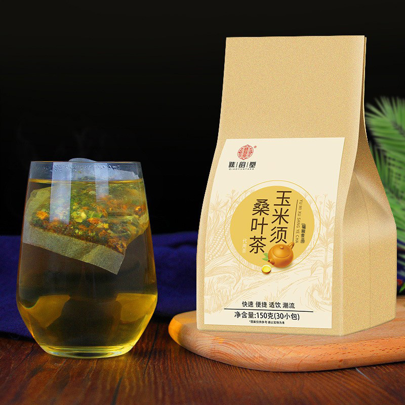 Corn beard mulberry leaf tea 150g/bag tea burdock mulberry leaf corn beard kudos root tangerine peel cassia seed tea batch delivery