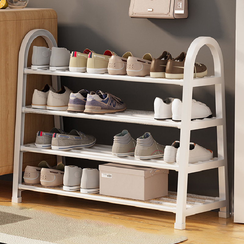 Estante de almacenamiento de zapatos multicapa de acabado de zapatos armario de zapatos puerta de entrada doméstica de alquiler puerta interior de almacenamiento de zapatos de artefactos