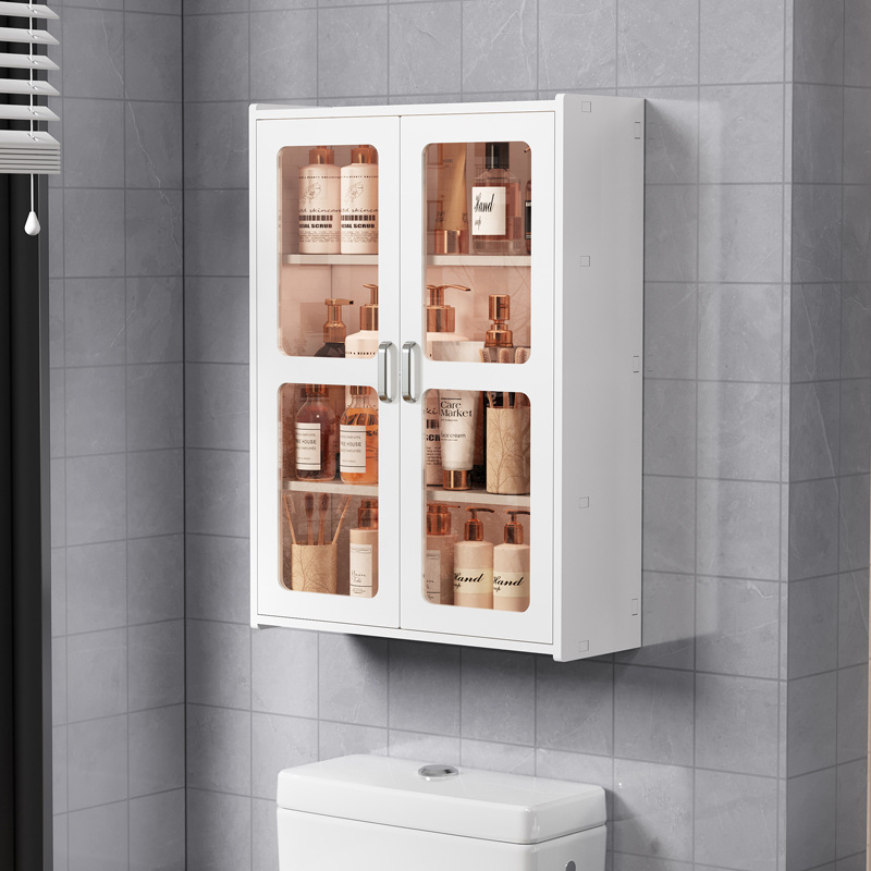 浴室トイレ収納棚収納棚化粧品洗面台壁壁掛け式小壁キャビネット吊り棚|undefined