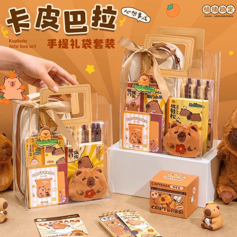 capabala stationery suit children‘s stationery gift bag student gift practical school supplies prize gift