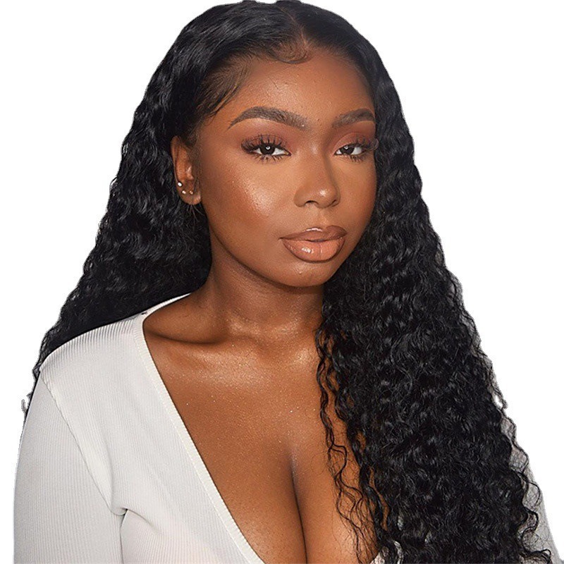 Pequeña cabeza explosiva de tubo de bobinado africano, peluca de cabeza completa, peluca de cabello rizado larga, dulce y caliente, europea y americana