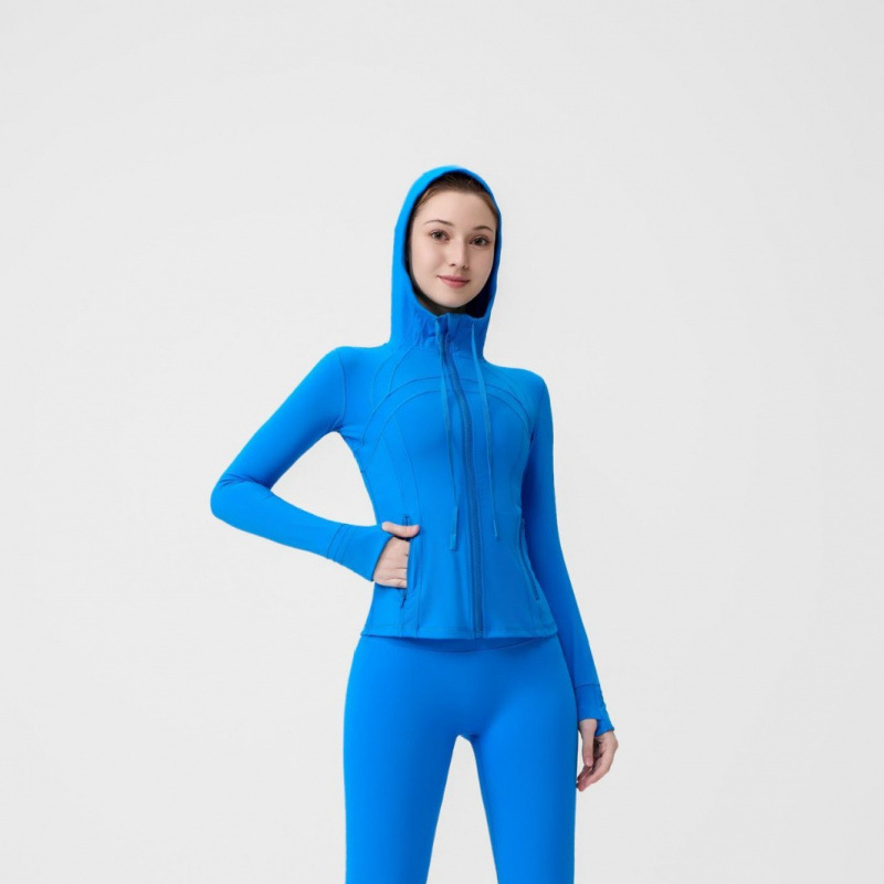 Lulu Original Set Bell-Bottom Pants Hooded Jacket Women's Top Long-Sleeve Fitness Sports Running Elastic Yoga Two-Piece